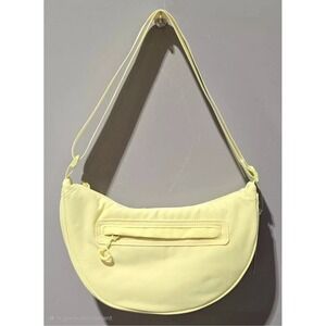 Wild Fable Bright Yellow Half Moon 12" Long Adjustable Strap Crossbody Purse Bag